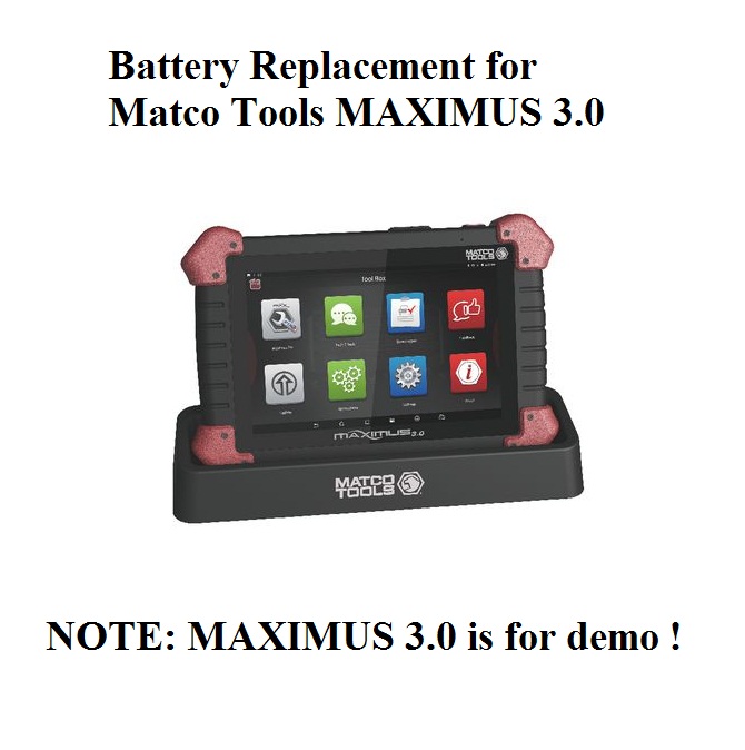 Battery Replacement for Matco Tools Maximus 3.0